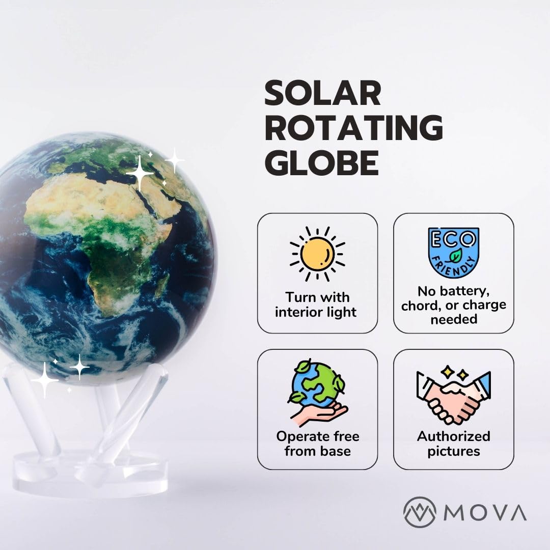 Mova Black And Gold Globe 6''