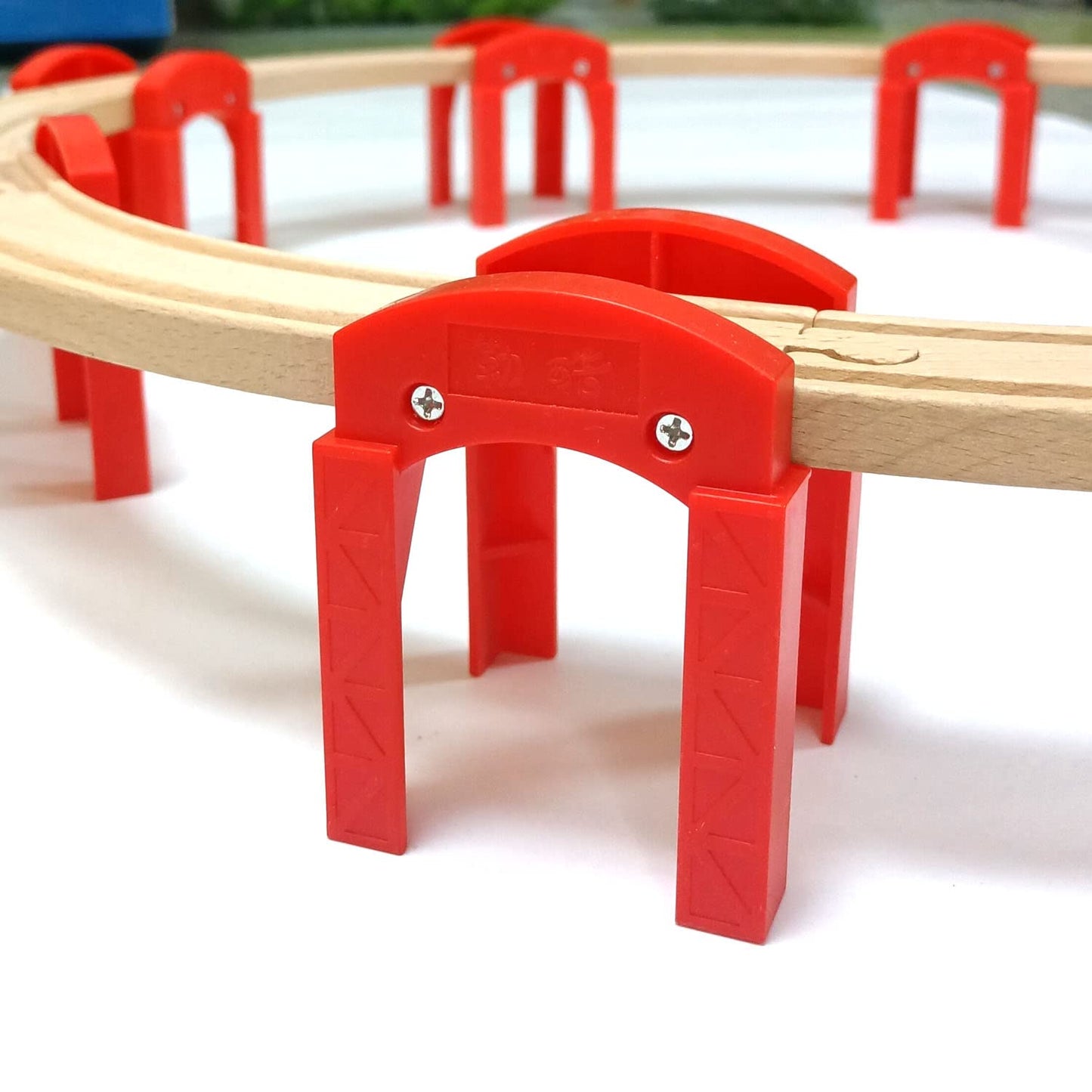 Wooden Train Bridges, Bridge Support, Wooden Train Track Accessories, Wooden Train Track, Train Tracks Compatible with All Major