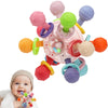 CAHILON Baby Teething Toys - Montessori Sensory Silicone Teethers for 0-18 Months - Pink