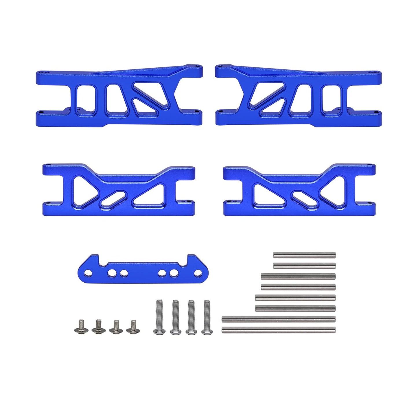 GTHELE Aluminum Front&Rear Suspension A Arms Steering Blocks Stub Axle Carriers for 1/10 ECX 2WD Series RC Car Upgrade Parts-Rep