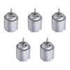 Fielect 5Pcs DC Motor 1.5-6V 5000-20000RPM Micro Electric Motor for RC Boat, DIY Car, Toys, and Hobbies