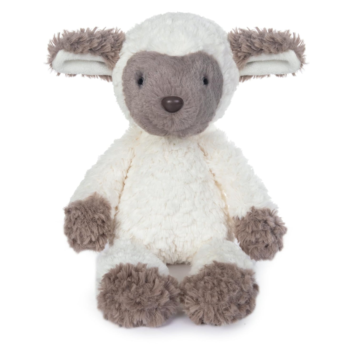 My Oli Easter Stuffed Animal 8.6'' Easter Plush Dark Brown Sheep Soft Toy Stuffed Animal Bedtime Gifts For Baby Kids Girls Boys