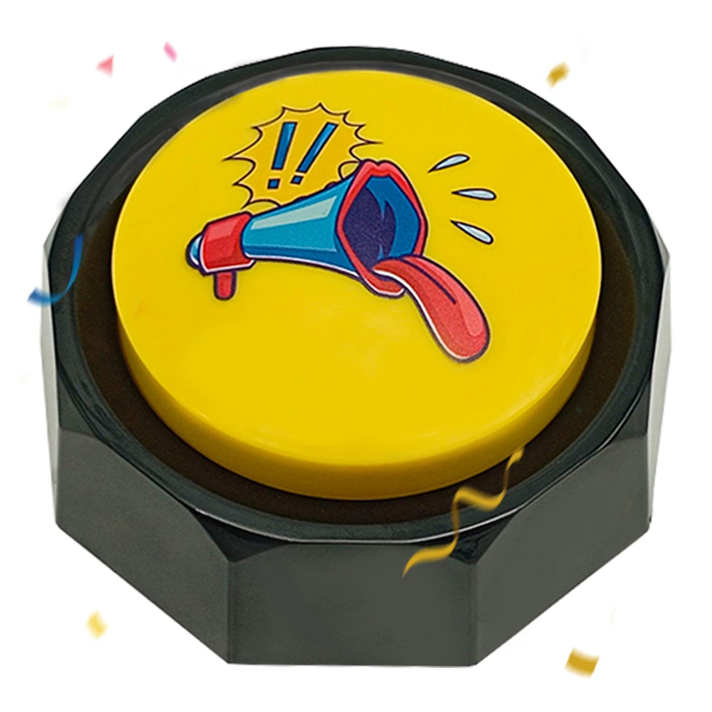 BOSKEY Air Horn Sound Effect Button - Hip-Hop DJ Noise Maker, Small Talking Button for Fun & Parties