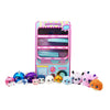 Squeezamals Plush Toy Vending Machine Set - 12 Mini Stuffed Animals, Aqua, Platinum Collection, Includes 3.5", 2.5", and 1" Plushies
