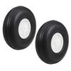 Uxcell Tire And Wheel Sets For Rc Car Airplane,Pu Sponge Tire With Plastic Hub,3'' 2Pcs