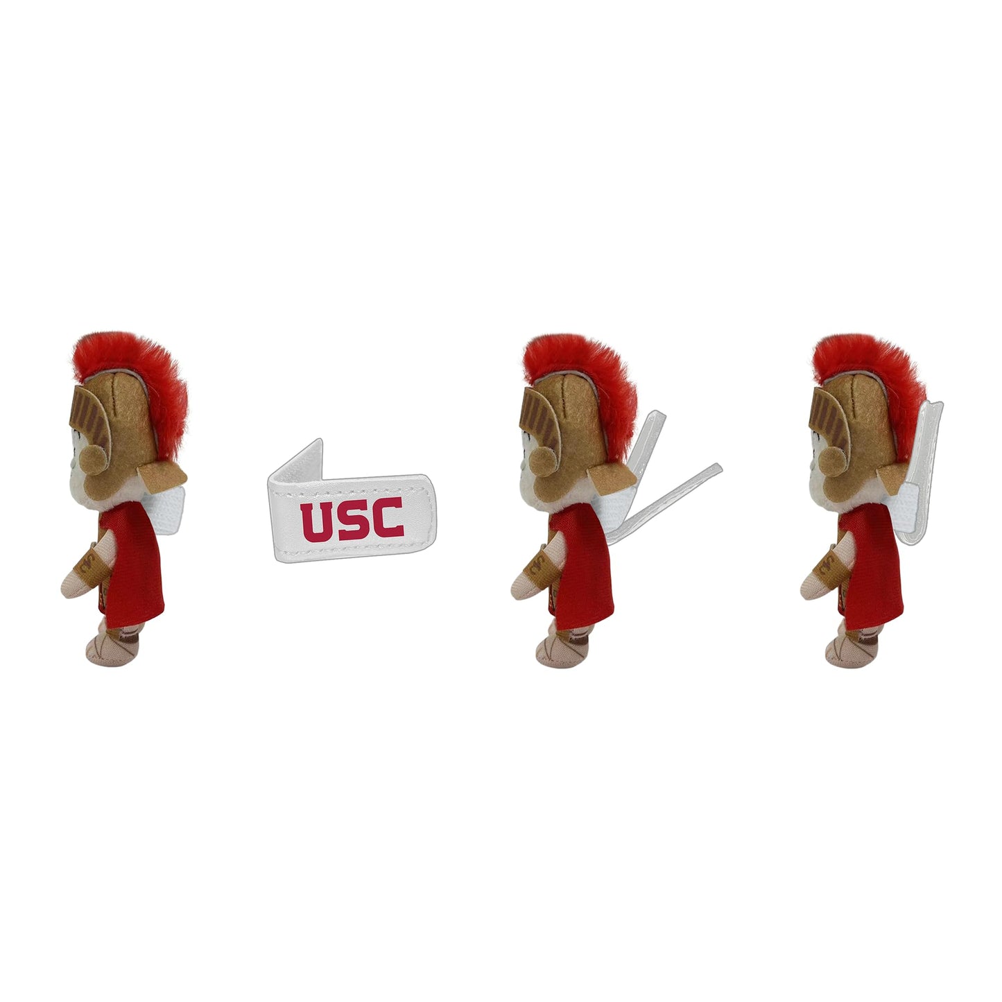 Usc Tommy Trojan Mascot Bobbi-Dobbiez Attachable Plushie