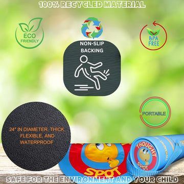 Thought-Spot: Portable Parenting Time Out Mat: Enhances Discipline, Fosters Positive Behavior; Effective Tool for Parents; Disci