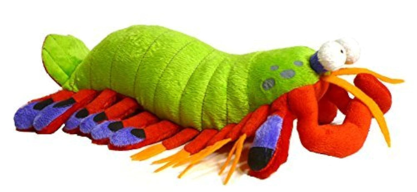 Adore 14" Harlequin Peacock Mantis Shrimp Plush Toy - Multicolor, Soft Plastic Stuffed Animal