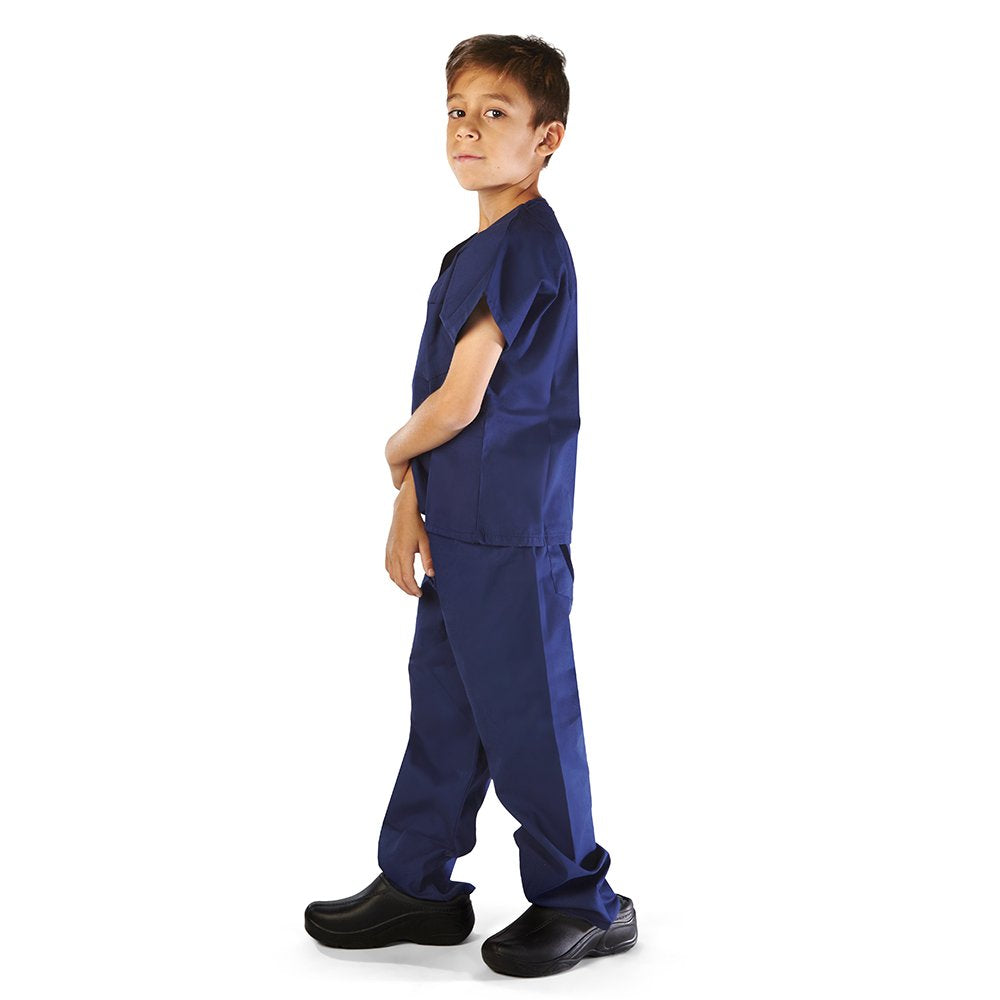 M&M Scrubs Super Soft Children Scrub Set Kids Dress Up (2/3, True Navy Blue)