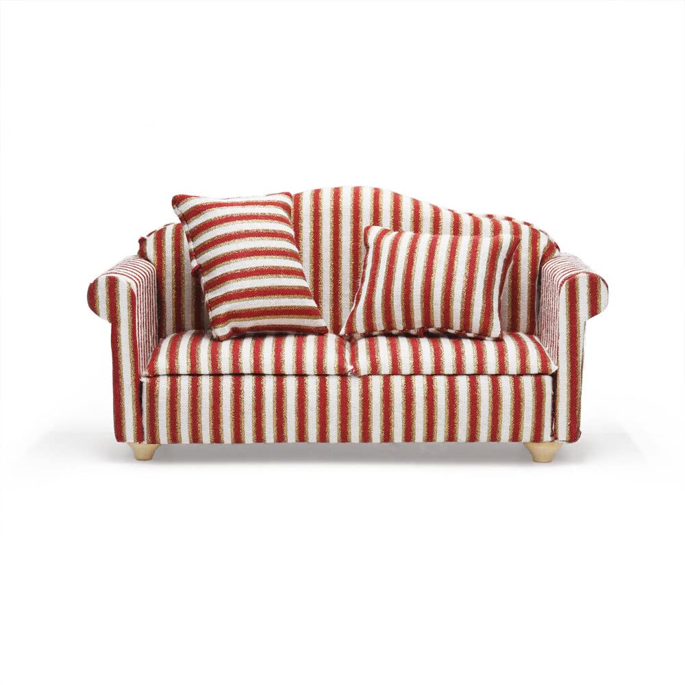 Odoria 1/12 Miniature Couch Sofa Dollhouse Furniture Accessories, Stripes
