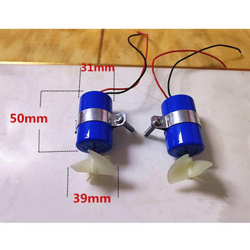 LICHIFIT RC Jet Boat Motor Thruster 7.4V 16800RPM with 3-Blades Propeller for DIY ROV, Submarine Accessories
