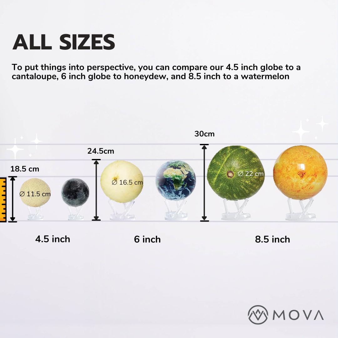 Mova Globe Earth With Clouds 6'