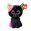 Ty Beanie Boos Licorice The Cat Plush Stuffed Animal - 6" Multi-colored Glitter Eyes