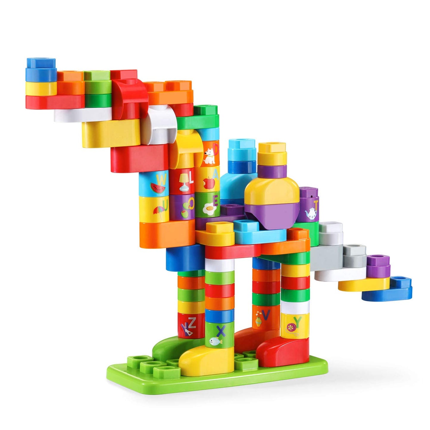 Leapfrog Leapbuilders 81-Piece Jumbo Blocks Box, Green