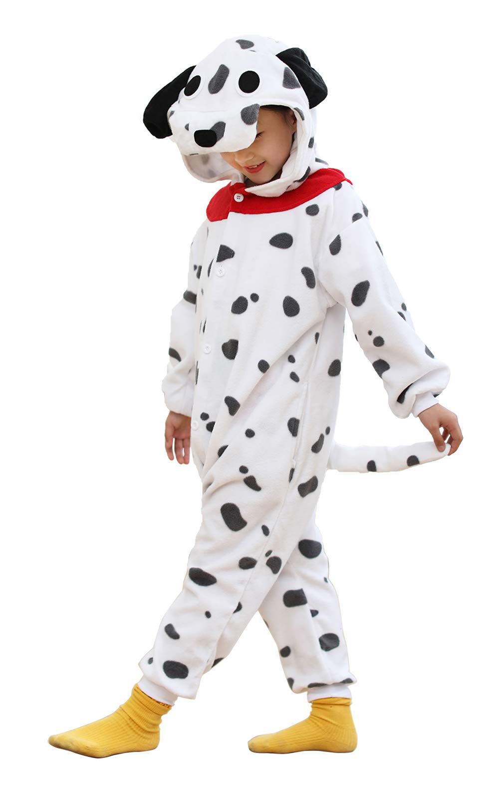 Kianmacar Kids Animal Onesie Pajamas Halloween Costume Cosplay Sleepwear(Age:Over 10 Years Old)