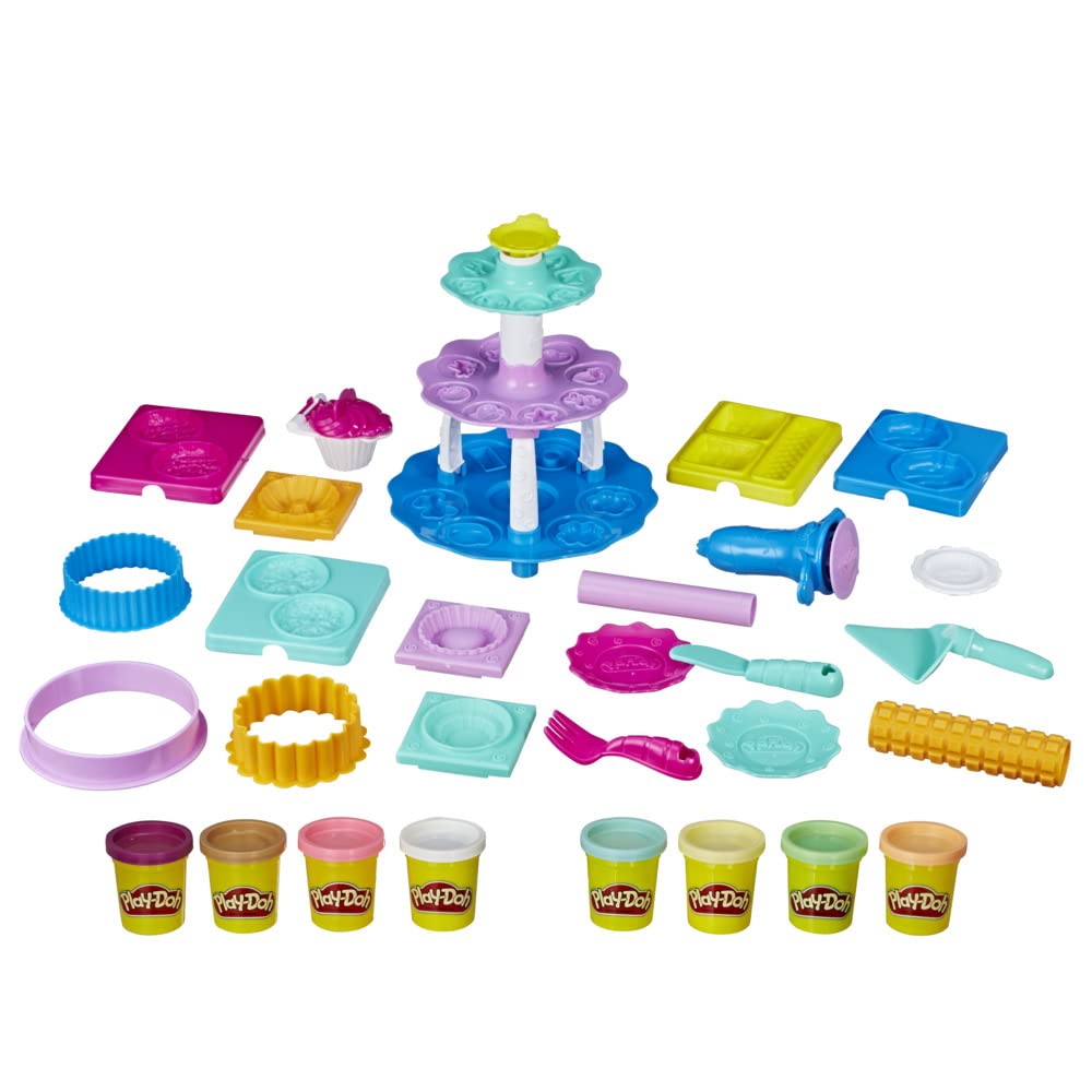Play-Doh Kitchen Creations Bakery Creations Play Food Set with 8 Non-Toxic Colours, 2-Ounce Cans