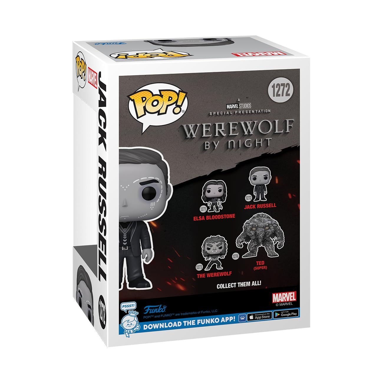 Funko Pop! Marvel: Werewolf By Night - Jack Russell - Werewolf By Night - Collectable Vinyl Figure - Gift Idea - Official Merchandise - For Kids & Adults - Horror Fans - Model Figure For Collectors