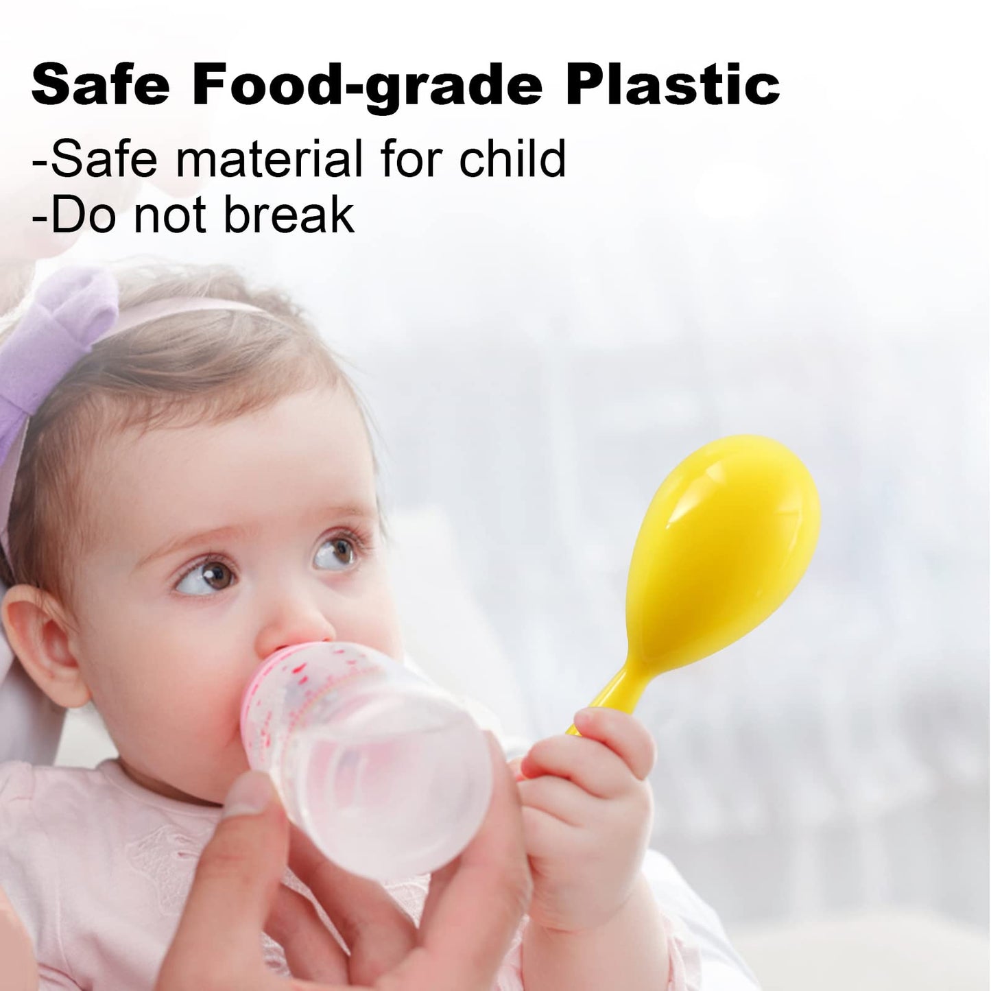 Maracas For Kids - Mexican Maraca Neon Colorful Maracas Bulk For Fiesta Party Favors Baby Noisemaker - 4' Maracas Toys For Cinco De Mayo Partys, Birthday, Fiesta Decorations, 6 Colors, 24 Pack