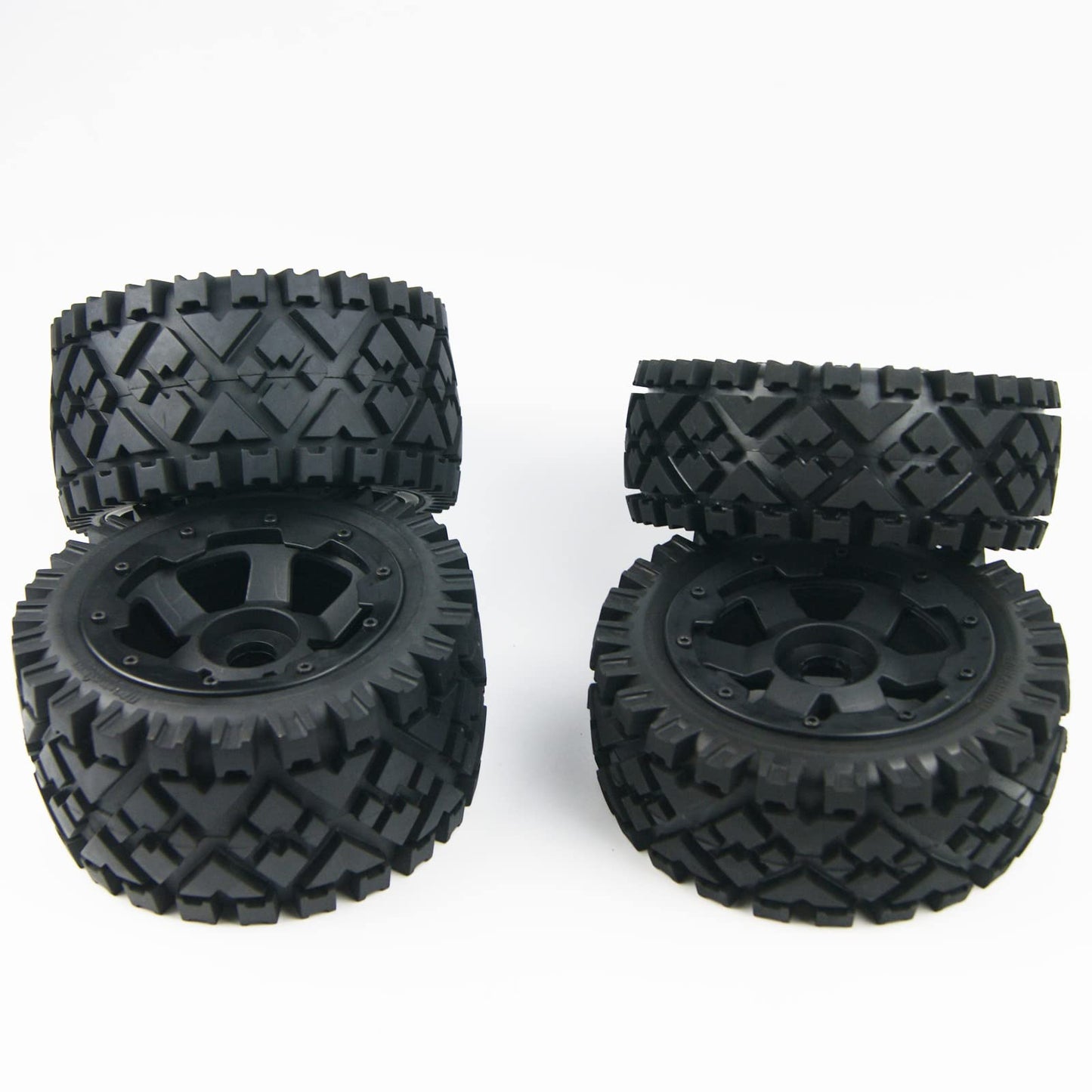 TITRACING Front Rear All Terrain Tire Wheel for 1/5 HPI ROVAN KingMotor KM BAJA 5B SS