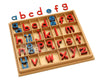 Elite Montessori Wooden Movable Alphabet Set, Red & Blue, 5mm Thick - Preschool Spelling Learning Materials, Medium Size