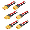 MOOKEERF 3 Pairs XT60 Plug Female and Male Connector with 55mm 12AWG Silicon Wire for RC Lipo Battery FPV Racing Drone