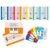 Piano Notes Flashcards - Study Aid For Beginners And Professionals - Include Staff, Notation Pitch/Syllable Names, Keyboard Posi
