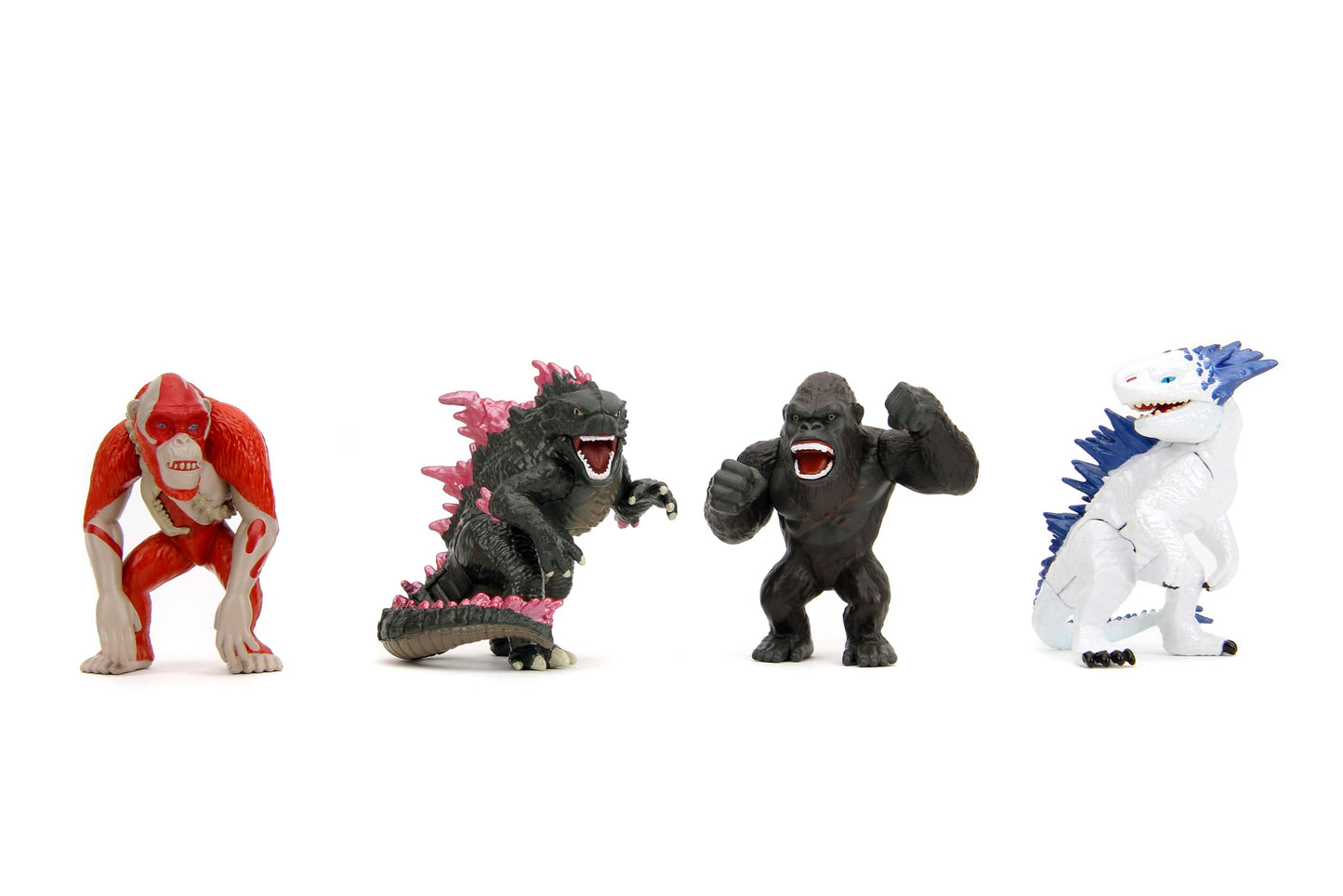 Godzilla X Kong 2.5' 4-Pack Die-Cast Figures, Toys For Kids And Adults
