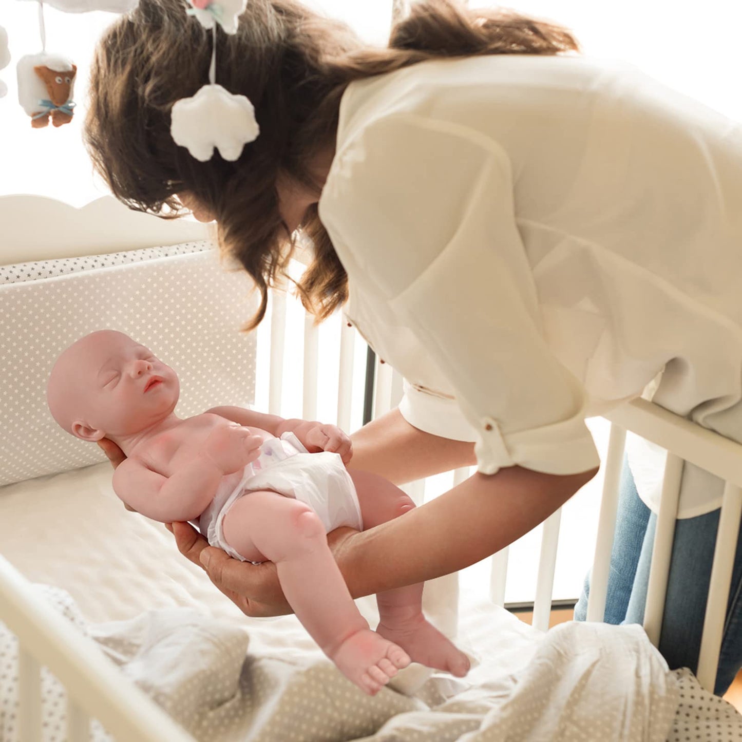 Babeside Lifelike Reborn Doll - 16 Inch (Weights 4 Lbs) Anatomically Correct Silicone Reborn Boy Realistic Newborn Doll Real Life Doll With Gift Box