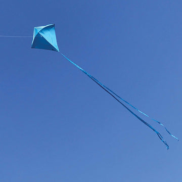 In The Breeze 3294 - Blueberry 30 Inch Diamond Kite - Solid Blue, Fun, Easy Flying Kite