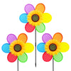 Frantlna Sunflower Pinwheels Outdoor Wind Spinners Yard Garden, Lawn Pinwheels Bulk Wind Toys For Kids, Colorful Flower Windmill