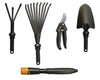 SPAREHAND Garden Tool Set - 5-in-1 Heavy Duty Gardening Tools with Changeable Handles, Trowel, Spring Pruner, Cultivator, & Flat