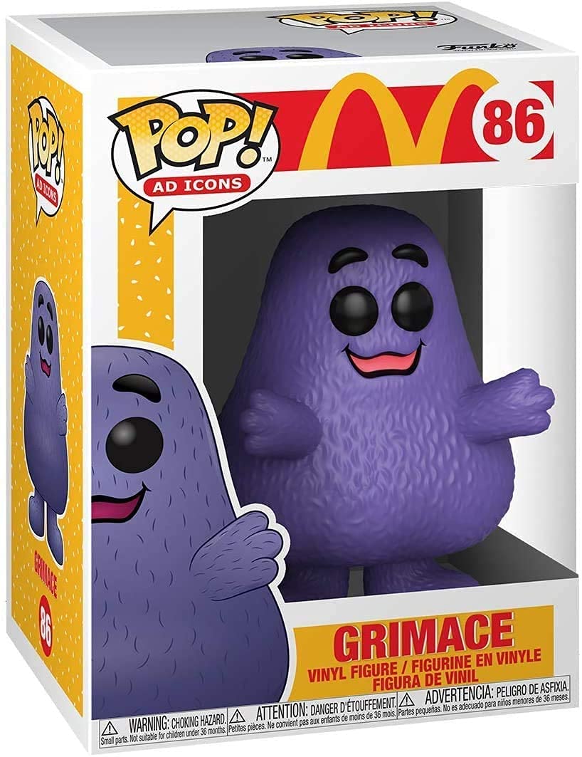 Funko Pop! Ad Icons: Mcdonalds - Grimace Bundle With 1 Popshield Pop Box Protector