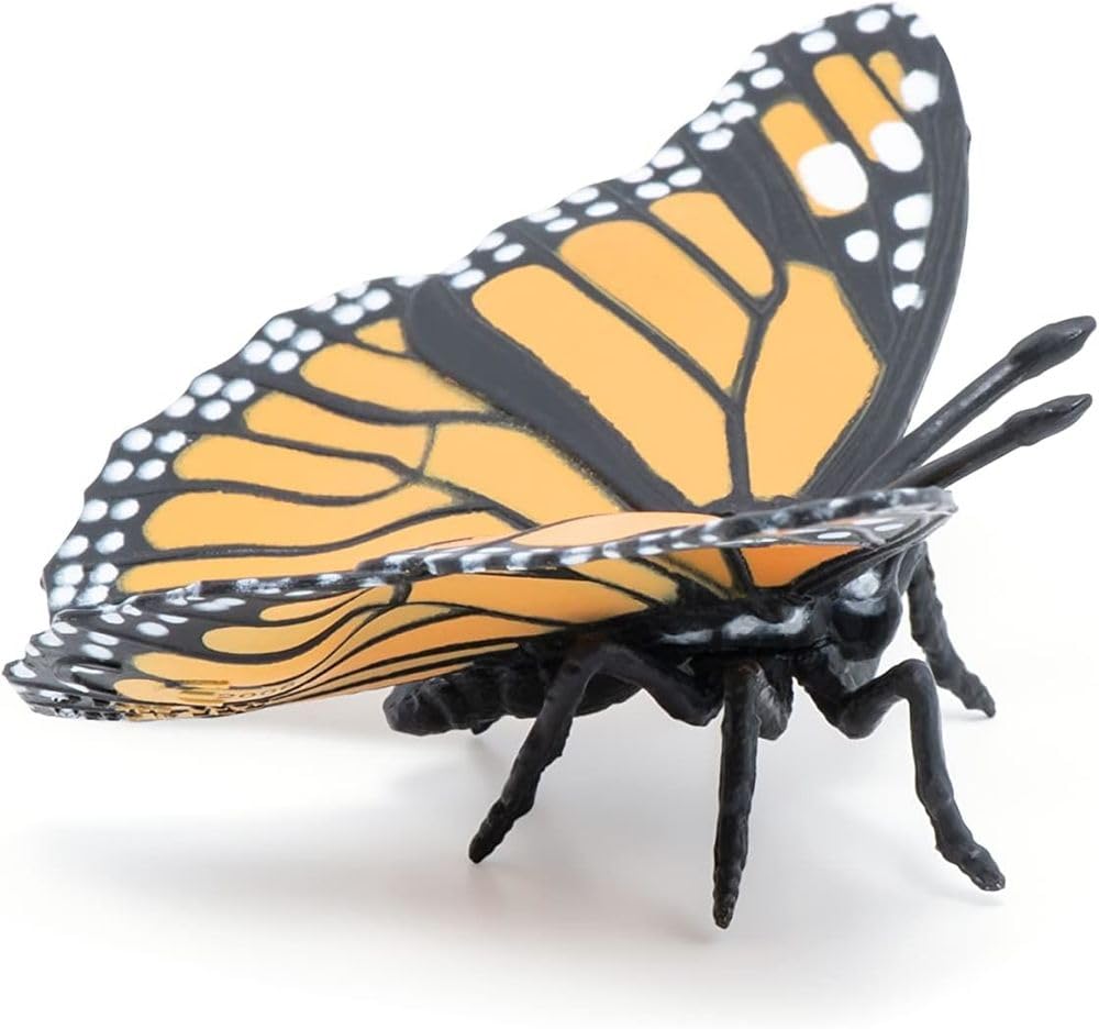 Papo -Hand-Painted - Figurine -Wild Animal Kingdom - Butterfly -50260 -Collectible - For Children - Suitable For Boys And Girls- From 3 Years Old, Orange & Black
