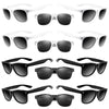 Astaron 12 Pack Kids Party Novelty Sunglasses Bulk Neon Party Favors For Beach Wedding Party Pool Party Supplies, Balck And White