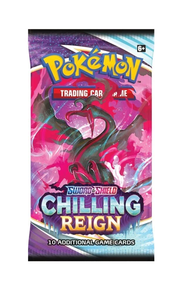 Pok?mon TCG decorative replica blade & Shield Chilling Reign Booster Pack (10 cards)