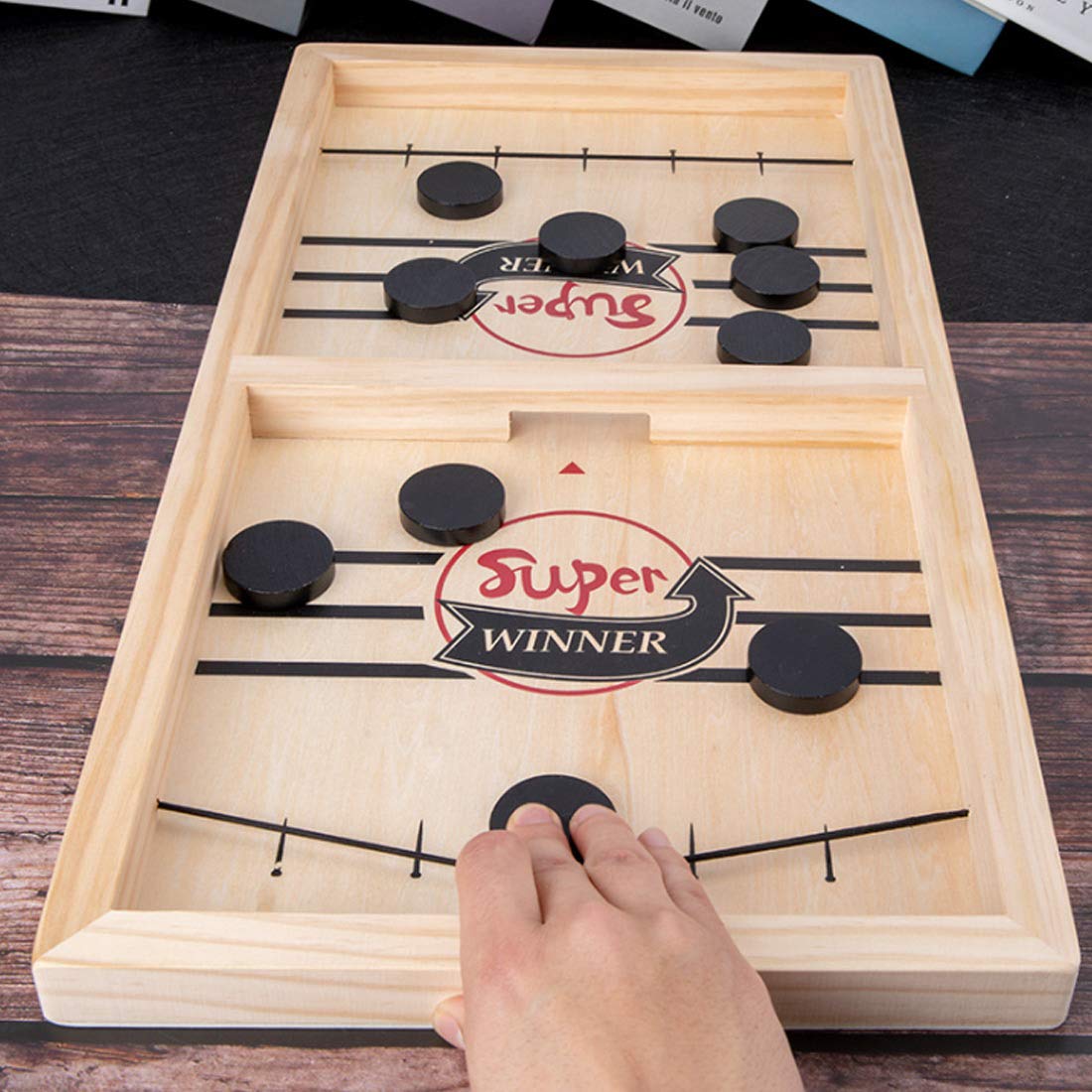 Fast Sling Puck Game,Sling Puck Game,Super Winner Games Toy,Paced Winner Board Games Toys For Kids & Adults Large Size