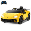 Licensed Lamborghini Huracan Ride on Car by INFANS, 12V Kids Electric Vehicle Battery Powered Toy with Remote Control, LED Light