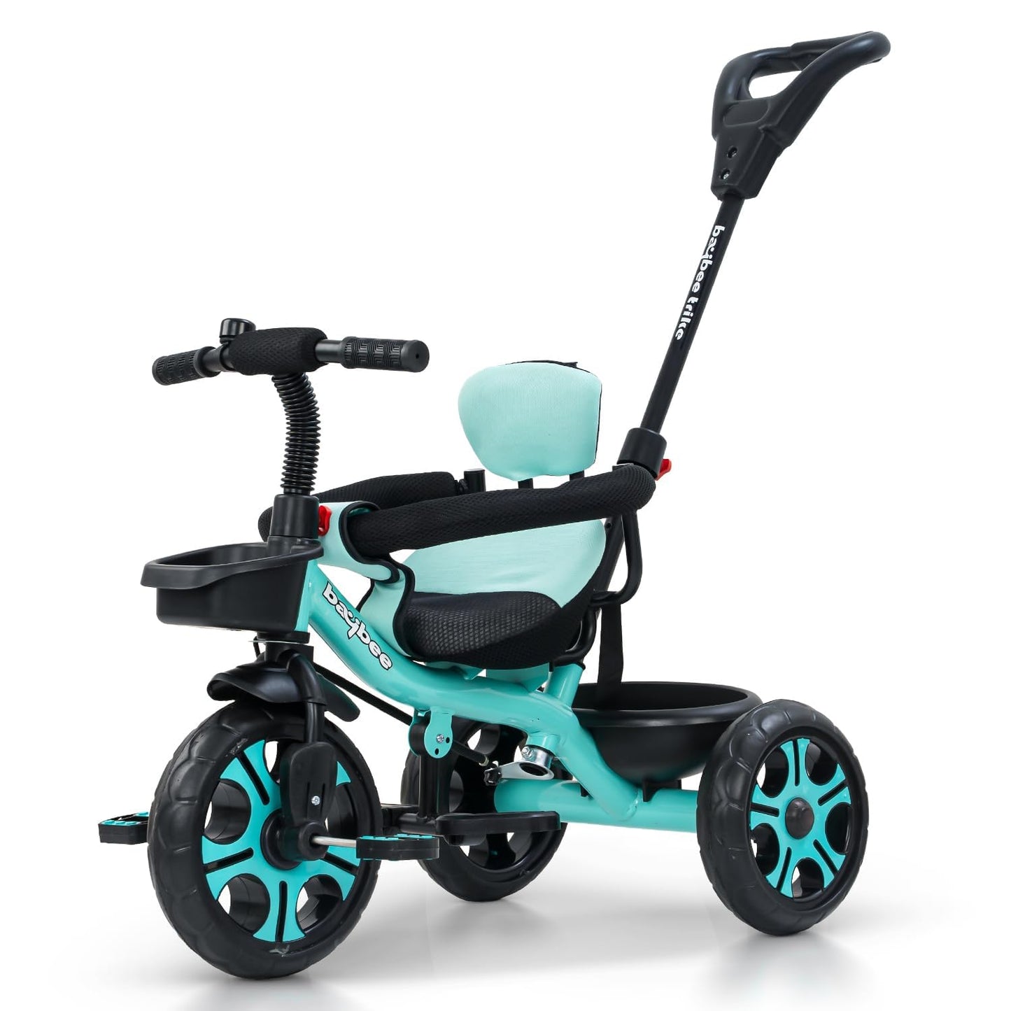 Baybee 2 In 1 Baby Tricycle For Kids | Smart Balance Baby Trikes With Parental Handle, Cushion Seat, Safety Guardrail & Dual Sto
