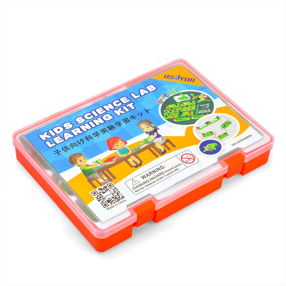 Osoyoo Kids Electricity Science Kit,Hands-On Electricity And Magnetism Experiments For Kids 6-15