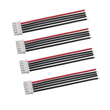 Fly RC 14.8v 4s Lipo Battery 5pins Balance Charger Cable Lead Wire Connector (10pcs 4s 5pin)