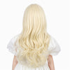 Ufindcos Light Blonde Wigs Long Wavy Curly Blonde Hair Wig Blond Wig With Bangs