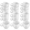 Patelai 30 Pieces Mini Coffee Cups Tea Cup White Plastic Coffee Cups Dollhouse Miniature Food Kitchen Room Decoration Accessories Gifts For Christmas Pretend Afternoon Tea Cake Decoration Landscape