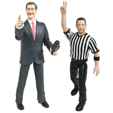 Ultimate Talking Wrestling Referee & Ring Announcer Action Figures For Wrestling Figures
