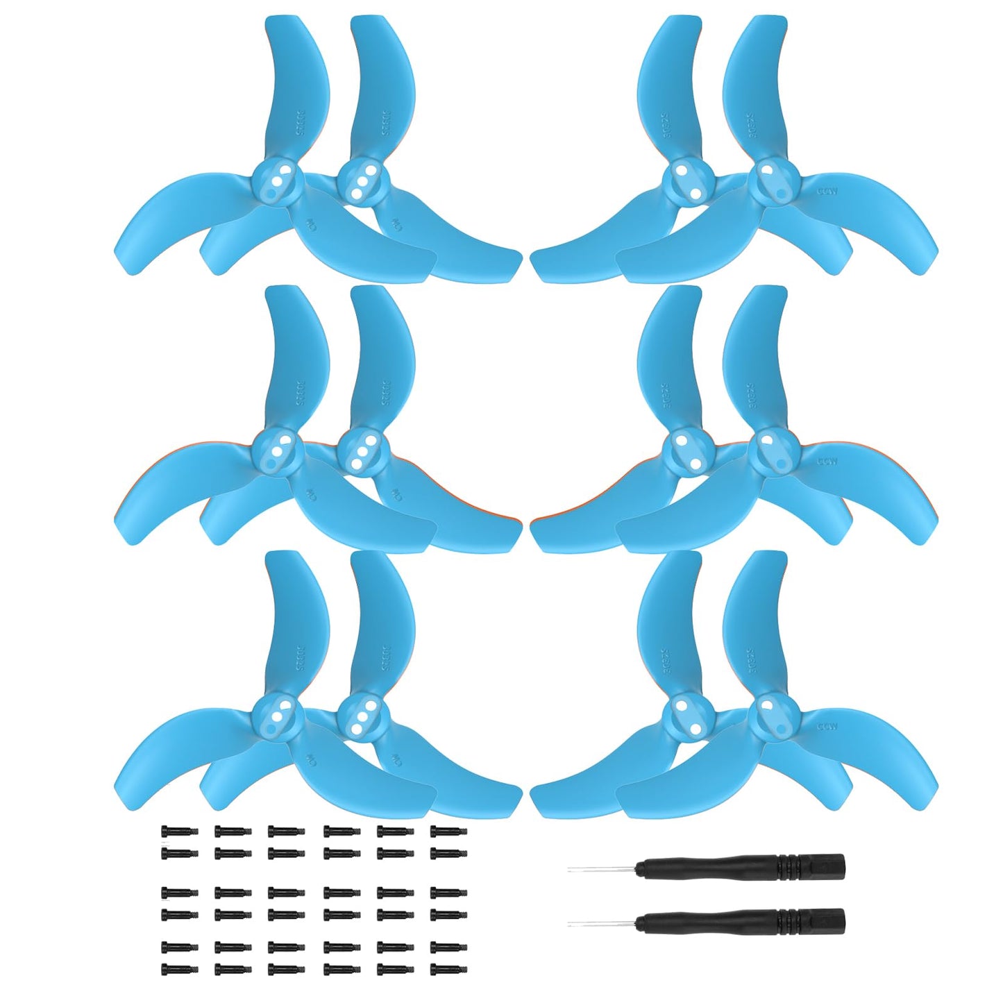 12 Pcs Avata 2 Propellers For Dji Avata 2 Accessories,Low-Noise Blades Props Wings Replacement Blades Accessories (Blue)