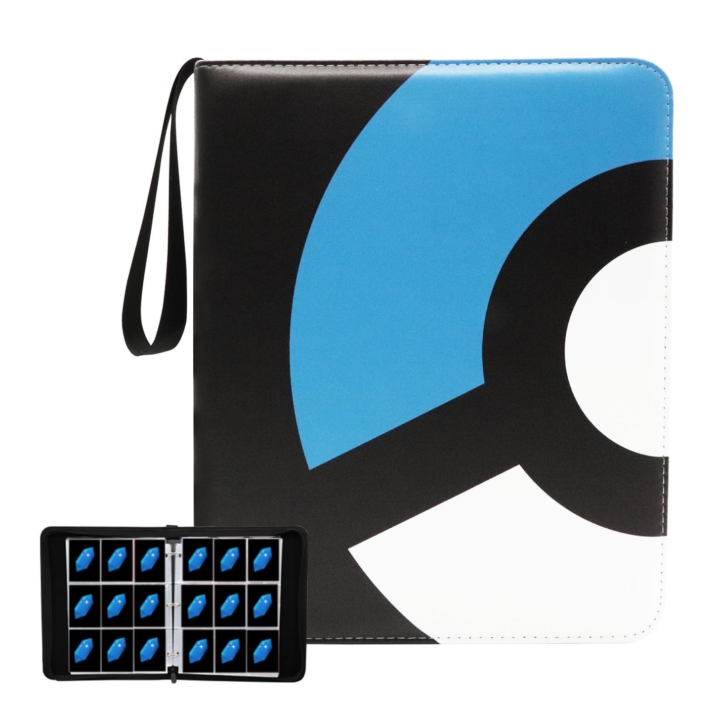 Card Binder 9-Pocket, 900 Pockets Fashion Design Trading Card Holder For Sports Card Premium Card Book Sturdy Card Holder (Blue,