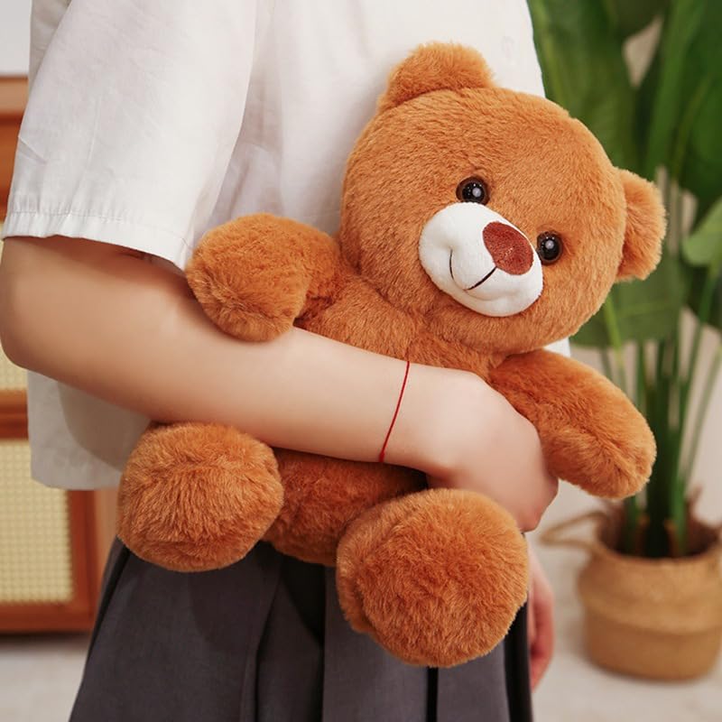 Gjlzfwbx Teddy Bear Plush Toy, 11 Inches Teddy Bear Stuffed Animal Christmas Birthday Valentine'S Day Gifts For Kids Girl Friend