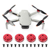 4Pcs Mini 2 Motor Cover Cap Protector For Dji Mini 2/Mini Se Accessories Waterproof Dustproof Aluminium Motor Cap (Mini 2 Red)