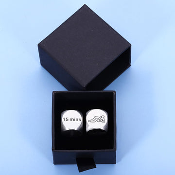 10th Anniversary Tin Gifts for Him Her 2PCS Funny Date Night Dices Christmas Valentines Gift 10 Year Anniversary Wedding Gifts for Couples Wedding Registry Ideas White Elephant Gifts for mature-themeds