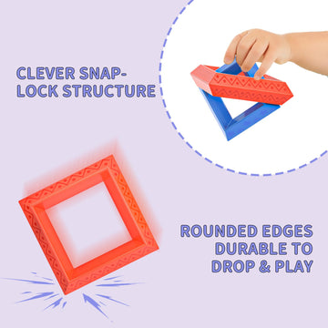 Blocks Building Toys For Toddlers 1-3 3-5, Pyramid Stacking Blocks Preschool Educational Toys For Ages 2 3 4 5 6 Boys & Girls Le