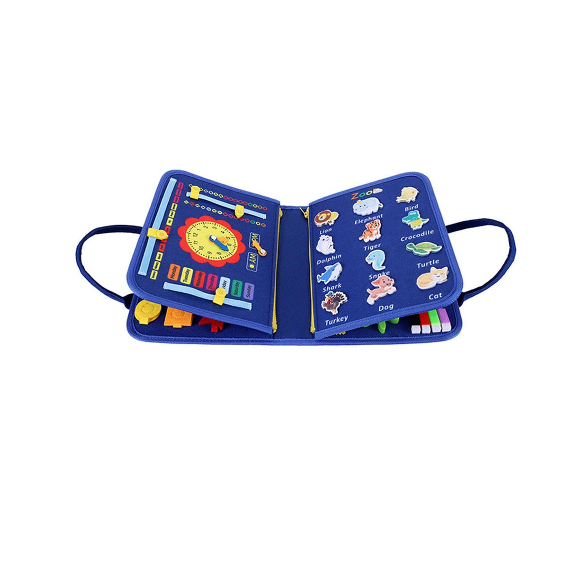 Loom Tree Montessori Busy Board Travel Toys Educational For Kids Birthday Gift Toddlers | Toys For Baby | Developmental Baby Toy